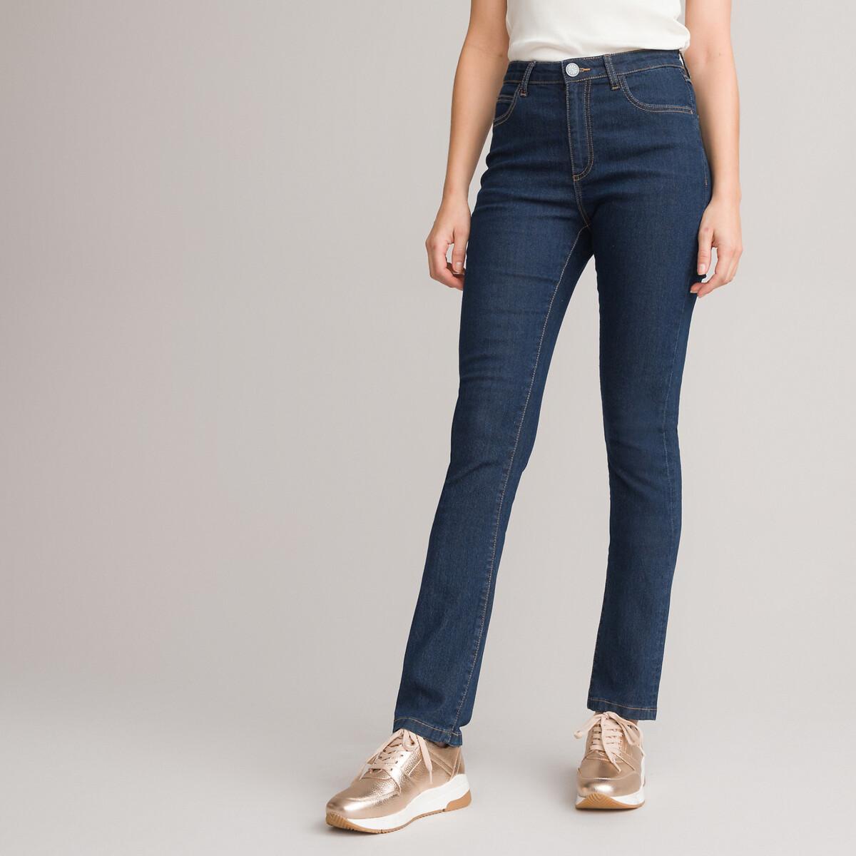 Straight-jeans Damen Blau 38 von La Redoute Collections