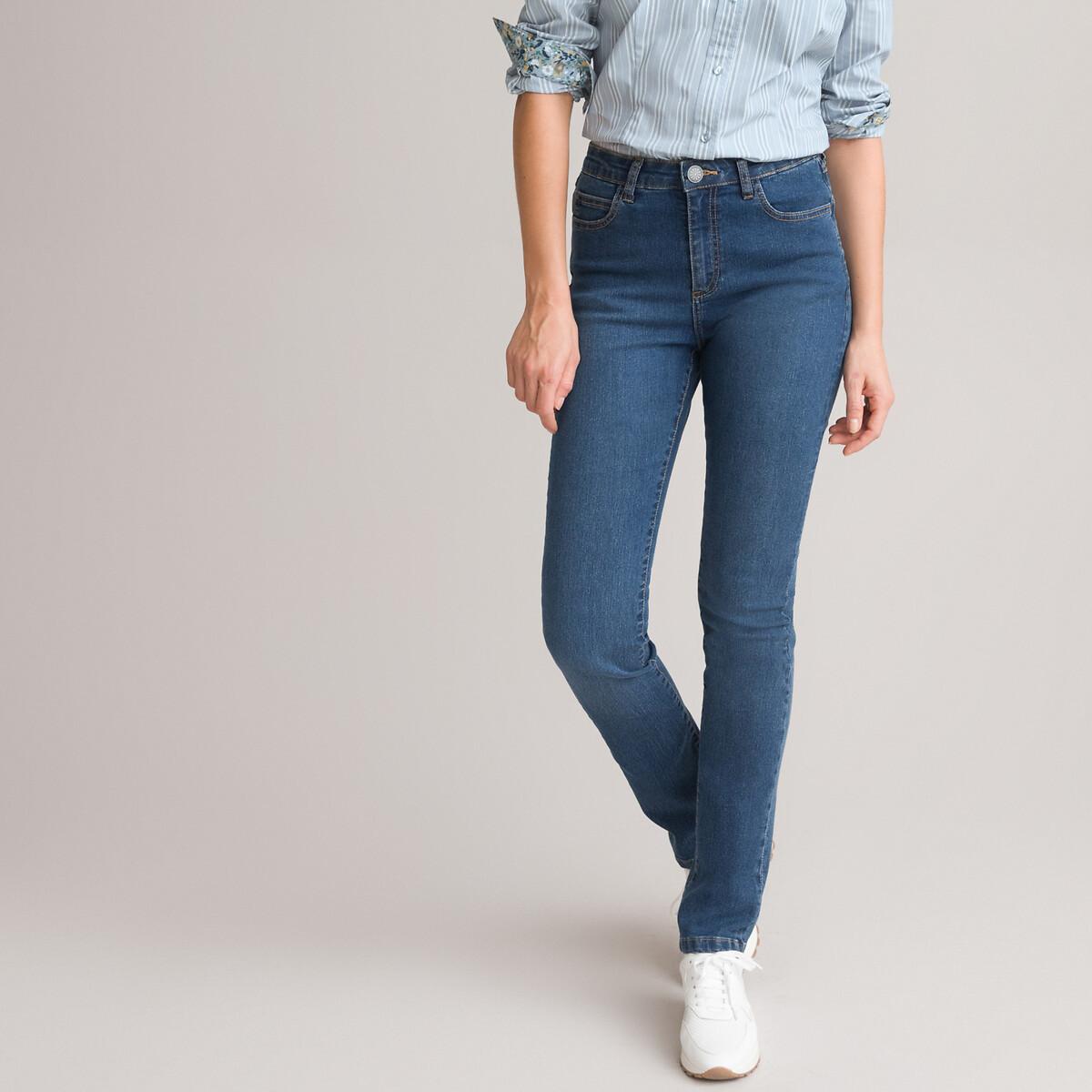 Straight-jeans Damen Blau 40 von La Redoute Collections