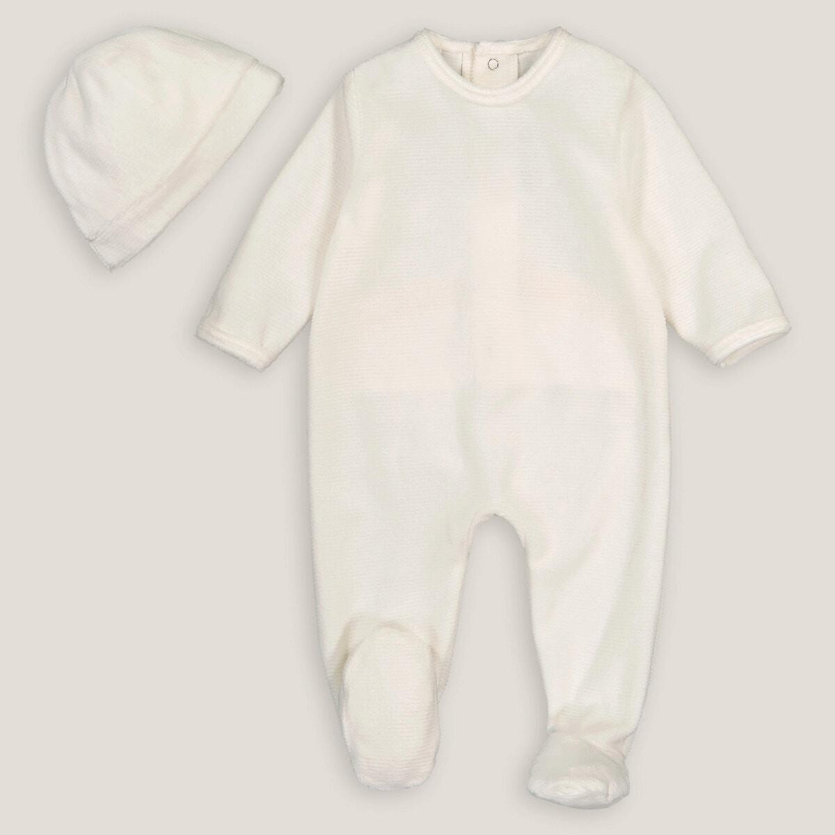 Strampler Und Mütze Für Neugeborene Unisex Beige 0-3M von La Redoute Collections