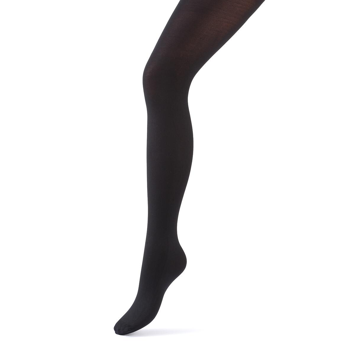 Strumpfhose Aus Mikrofaser Damen Schwarz 48/50 von La Redoute Collections