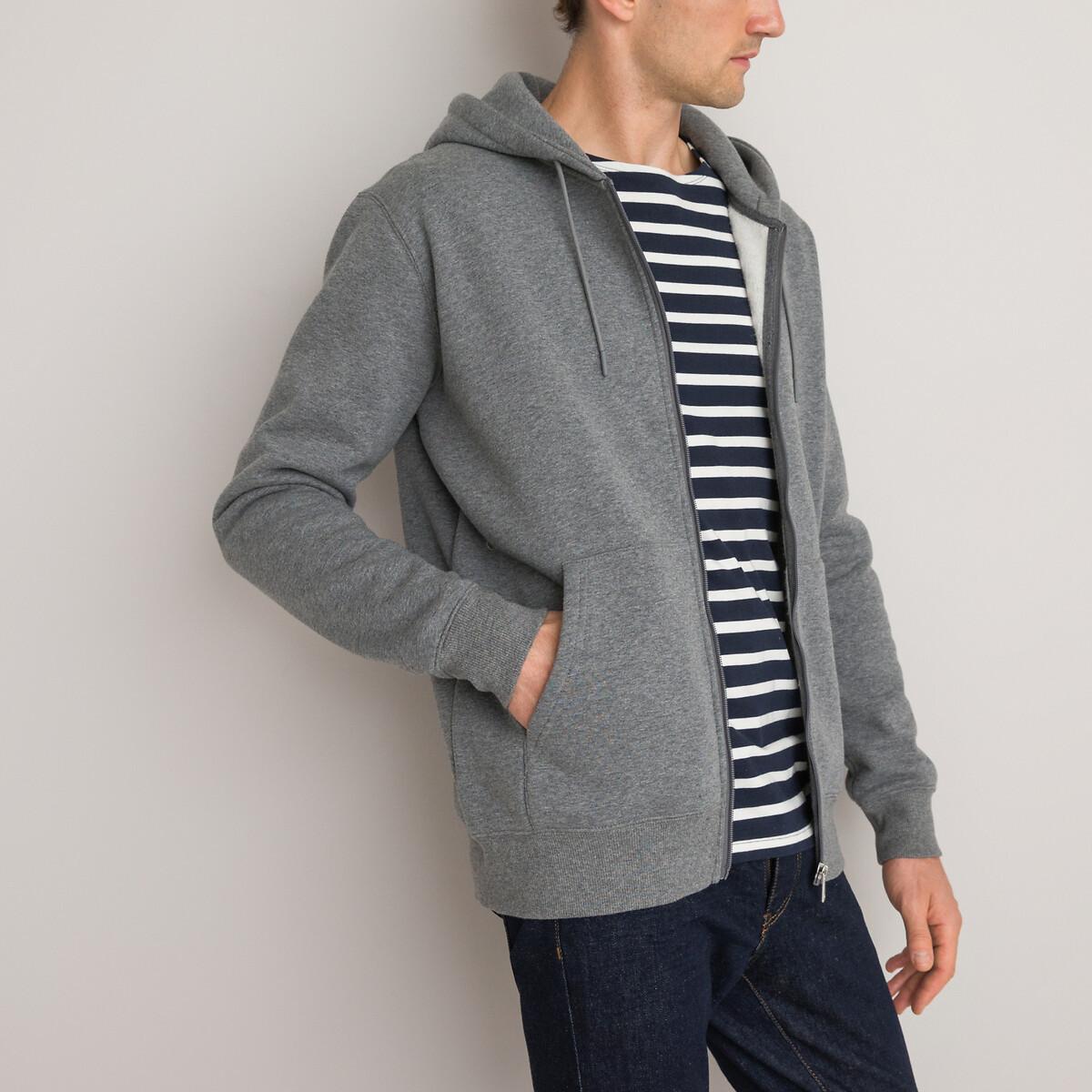 Sweatjacke Herren Grau L von La Redoute Collections