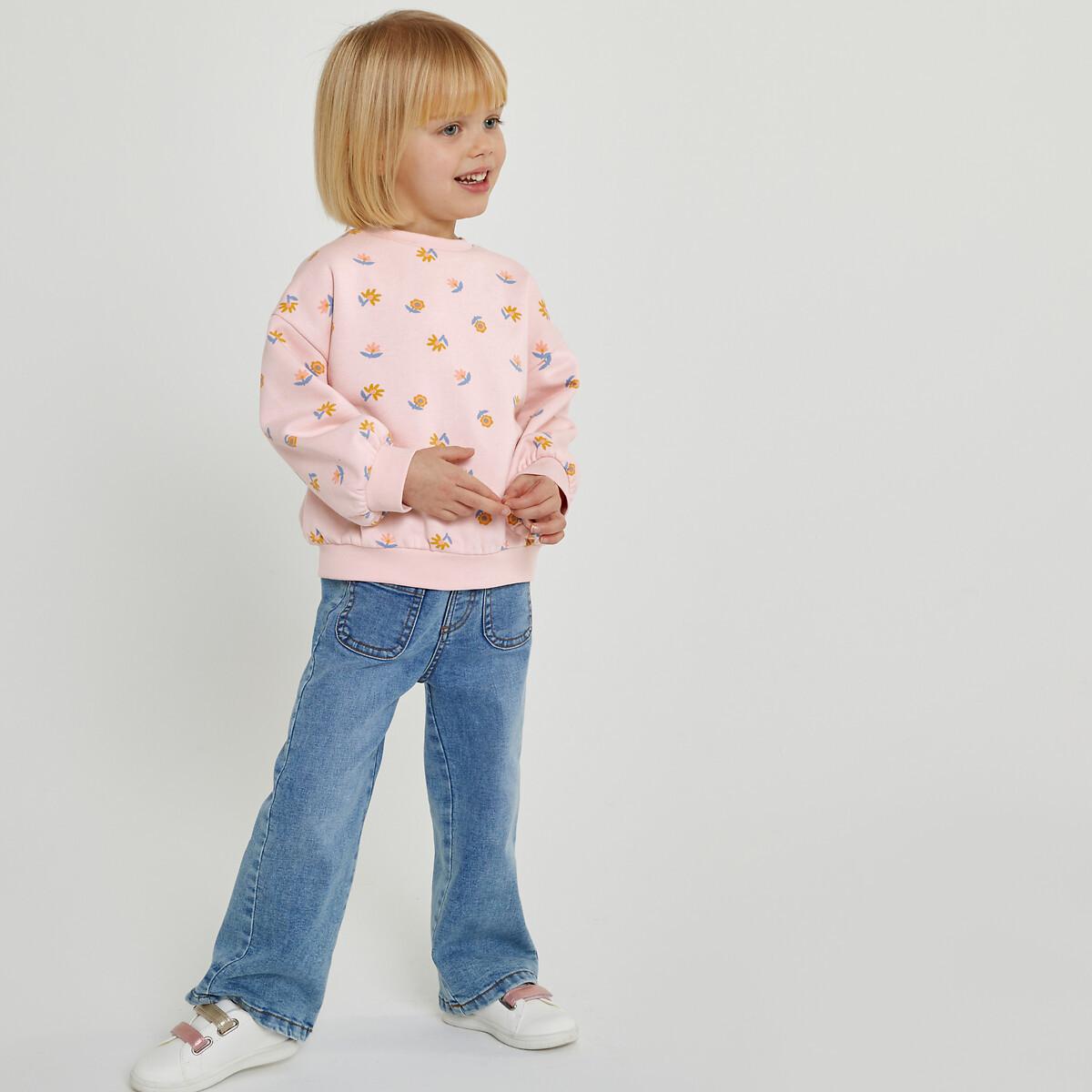 Sweatshirt Mit Blumenmuster Allover Unisex Rosa 102 von La Redoute Collections