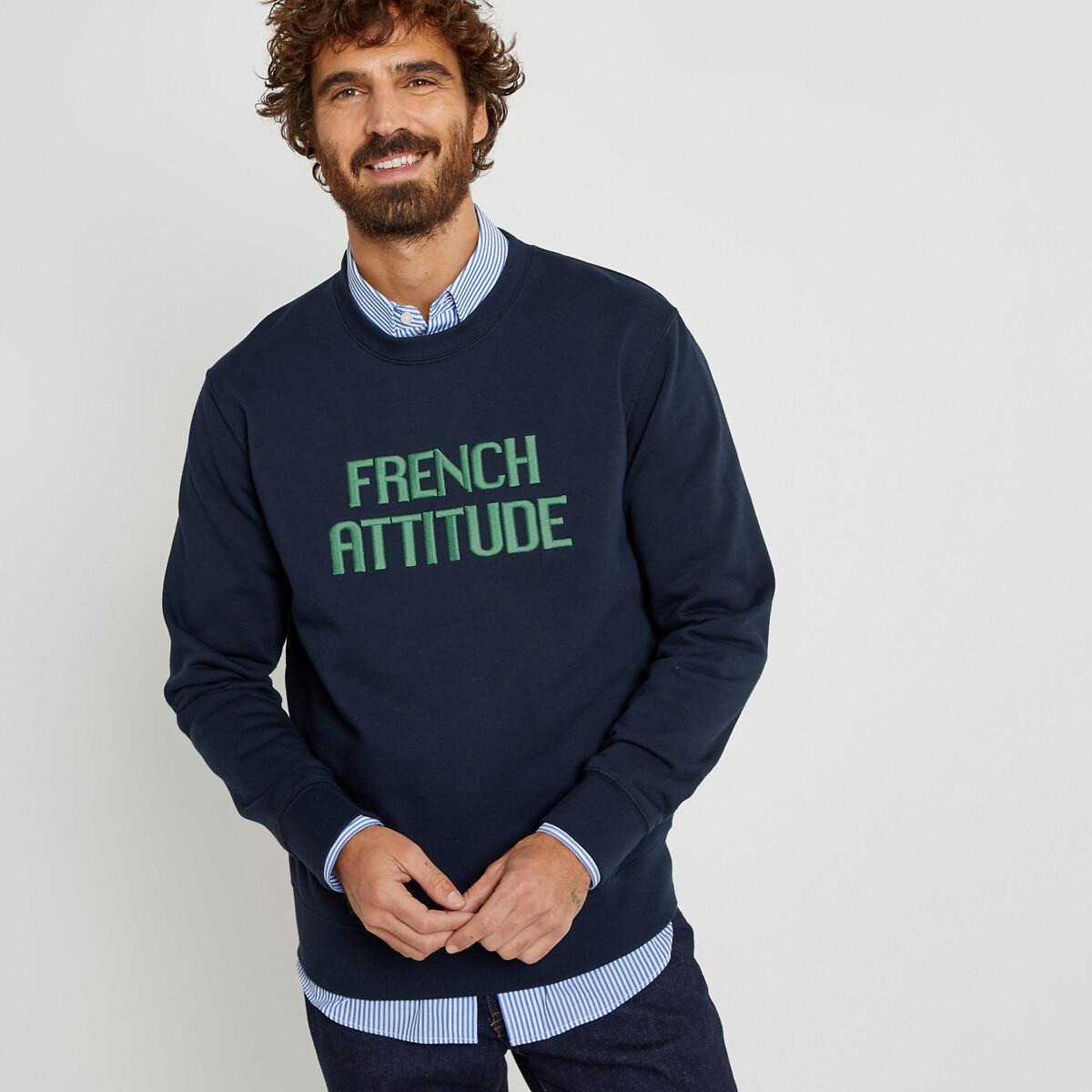 Sweatshirt Mit Rundem Ausschnitt Herren Blau M von La Redoute Collections