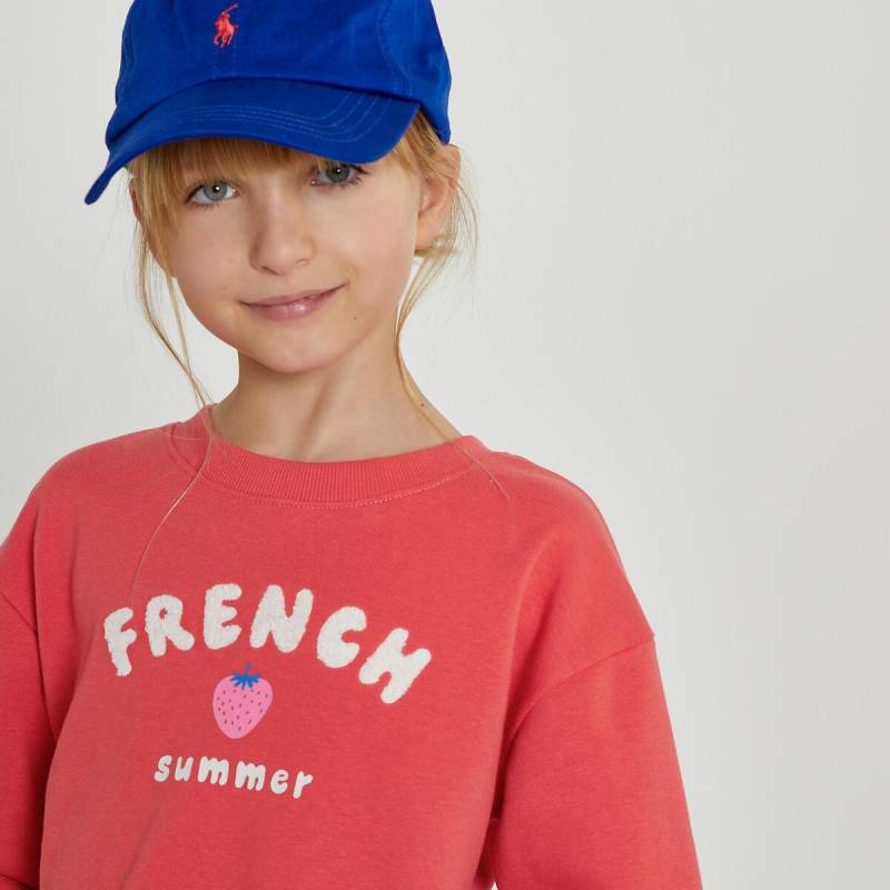 Sweatshirt Mit Rundhals Und Messageprint Mädchen Rot 12A von La Redoute Collections