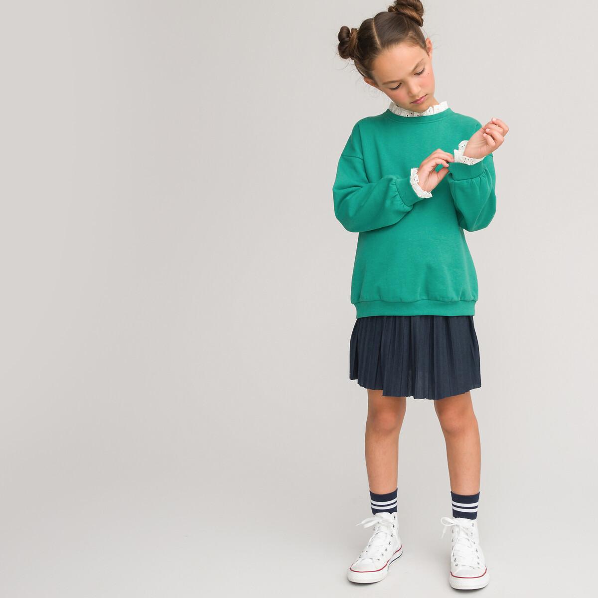 Sweatshirt Mit Stehkragen Mädchen Grün 12A von La Redoute Collections