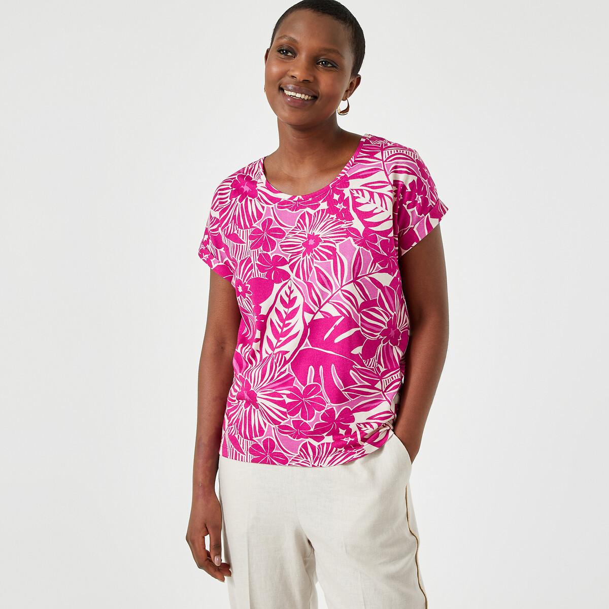 T-shirt Mit Blumenmuster Damen  38 von La Redoute Collections