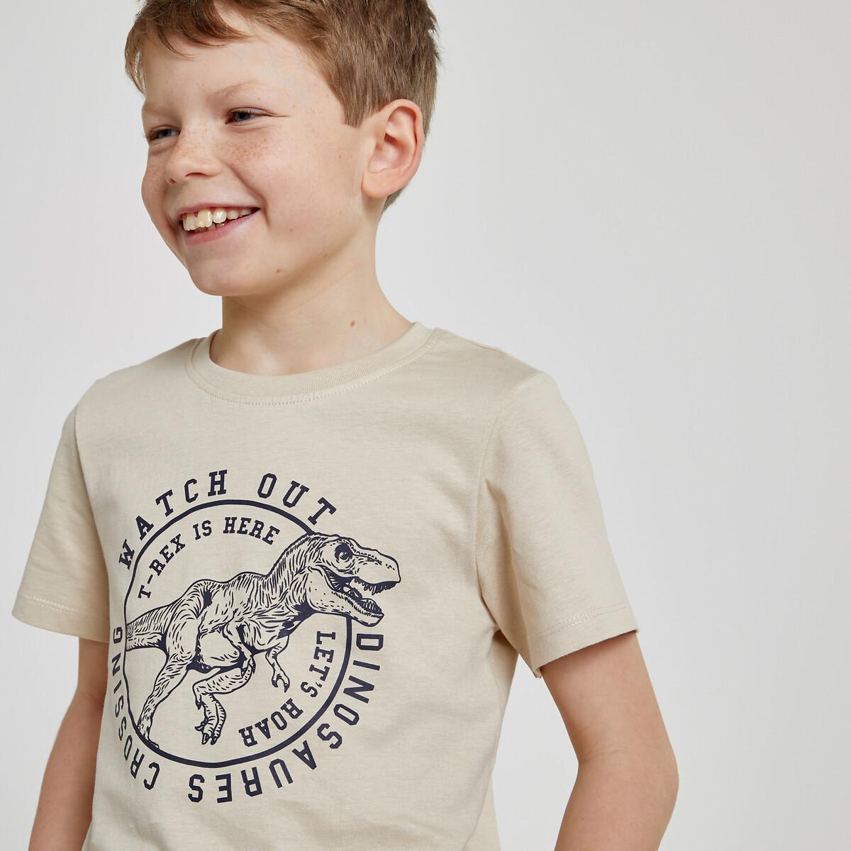 T-shirt Mit Rundem Ausschnitt Jungen Beige 114 von La Redoute Collections