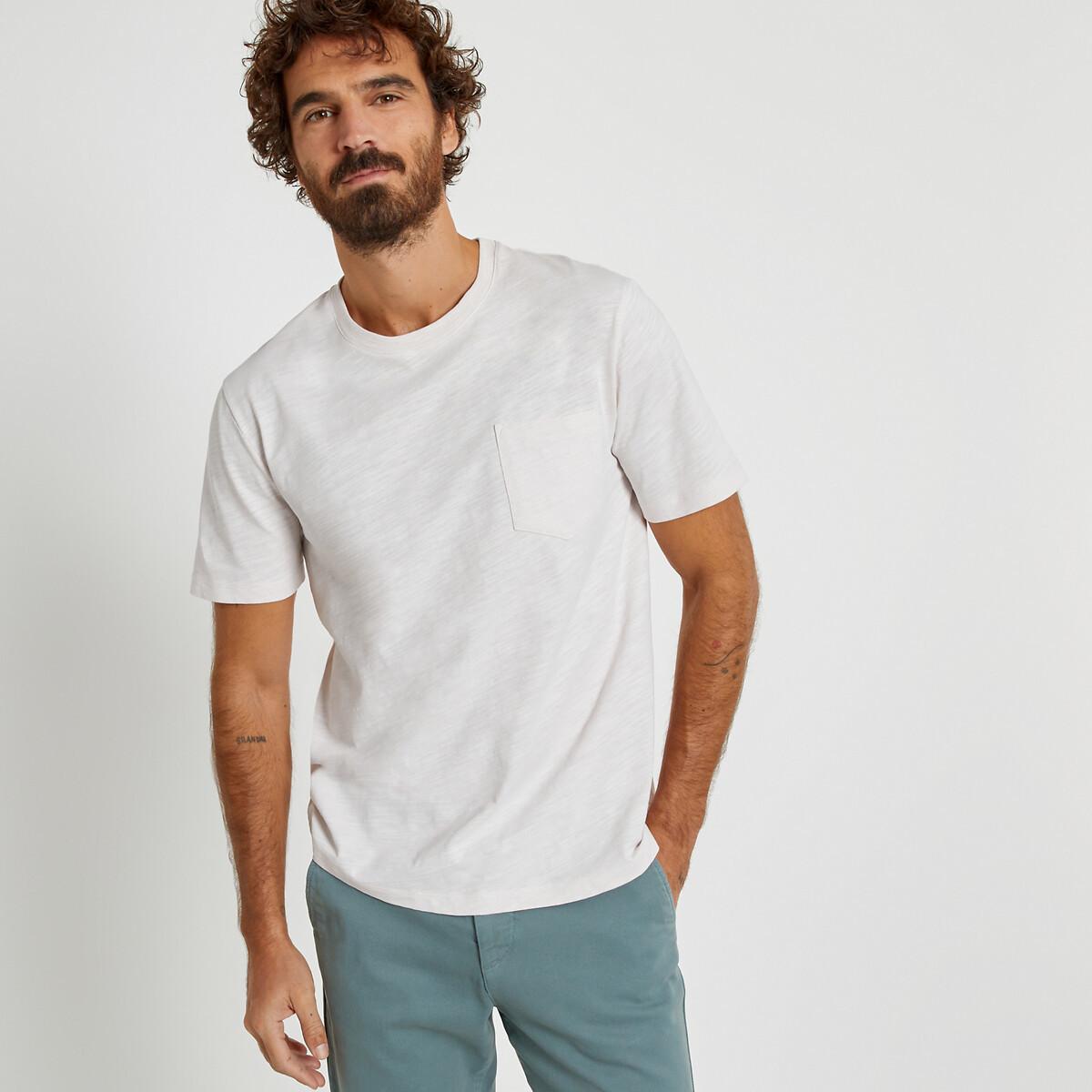 T-shirt Mit Rundem Ausschnitt Und Kurzen Ärmeln Herren Beige L von La Redoute Collections