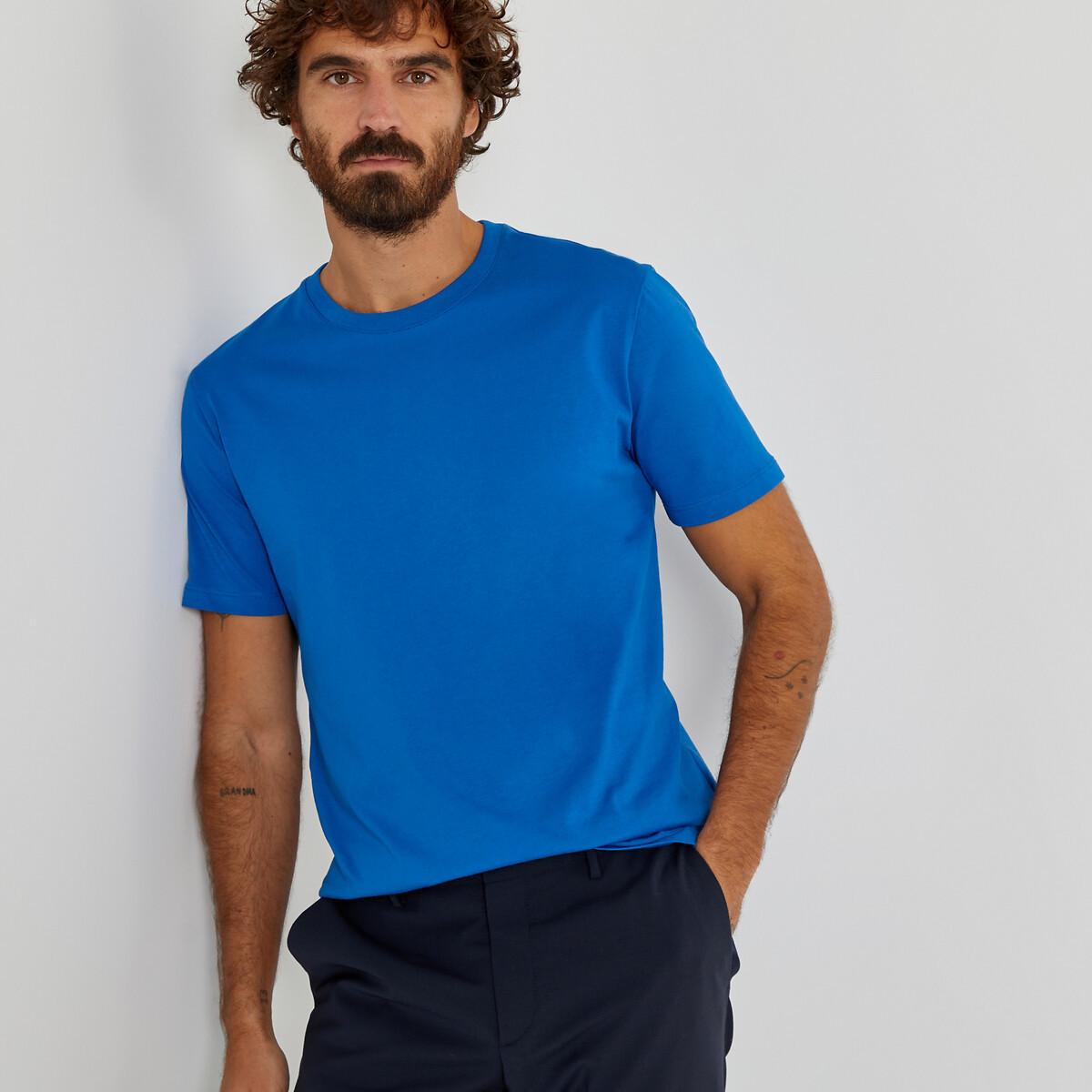 T-shirt Mit Rundem Ausschnitt Und Kurzen Ärmeln Herren Blau XXL von La Redoute Collections