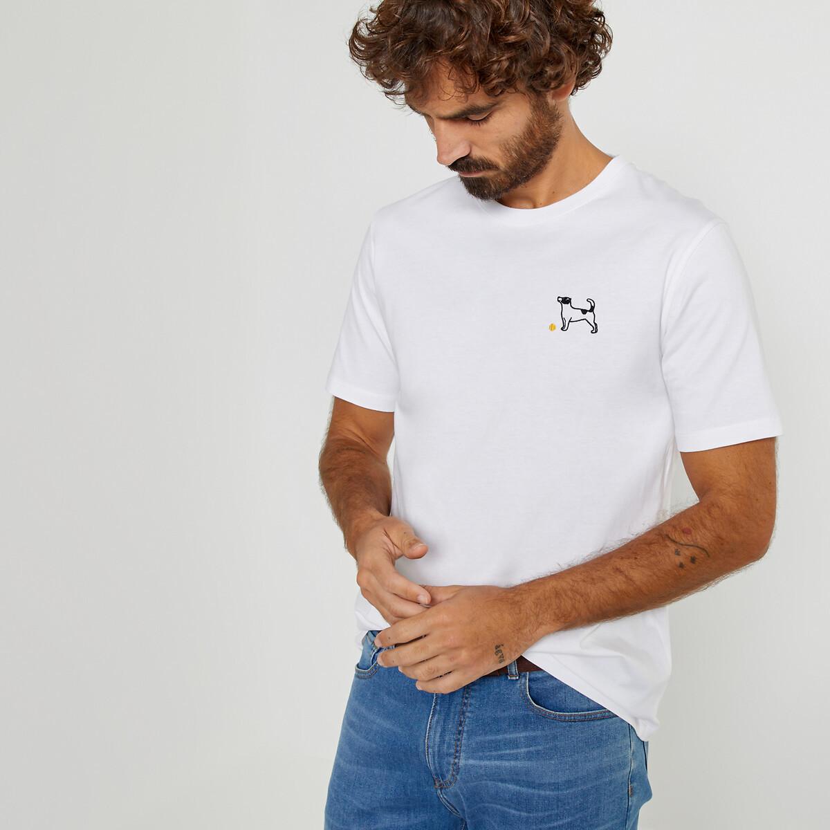 T-shirt Mit Stickerei Herren Weiss XXL von La Redoute Collections