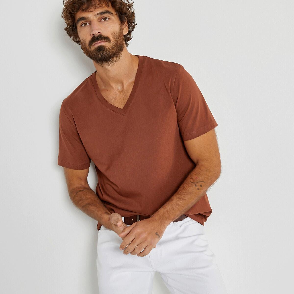 T-shirt Mit V-ausschnitt Herren  S von La Redoute Collections