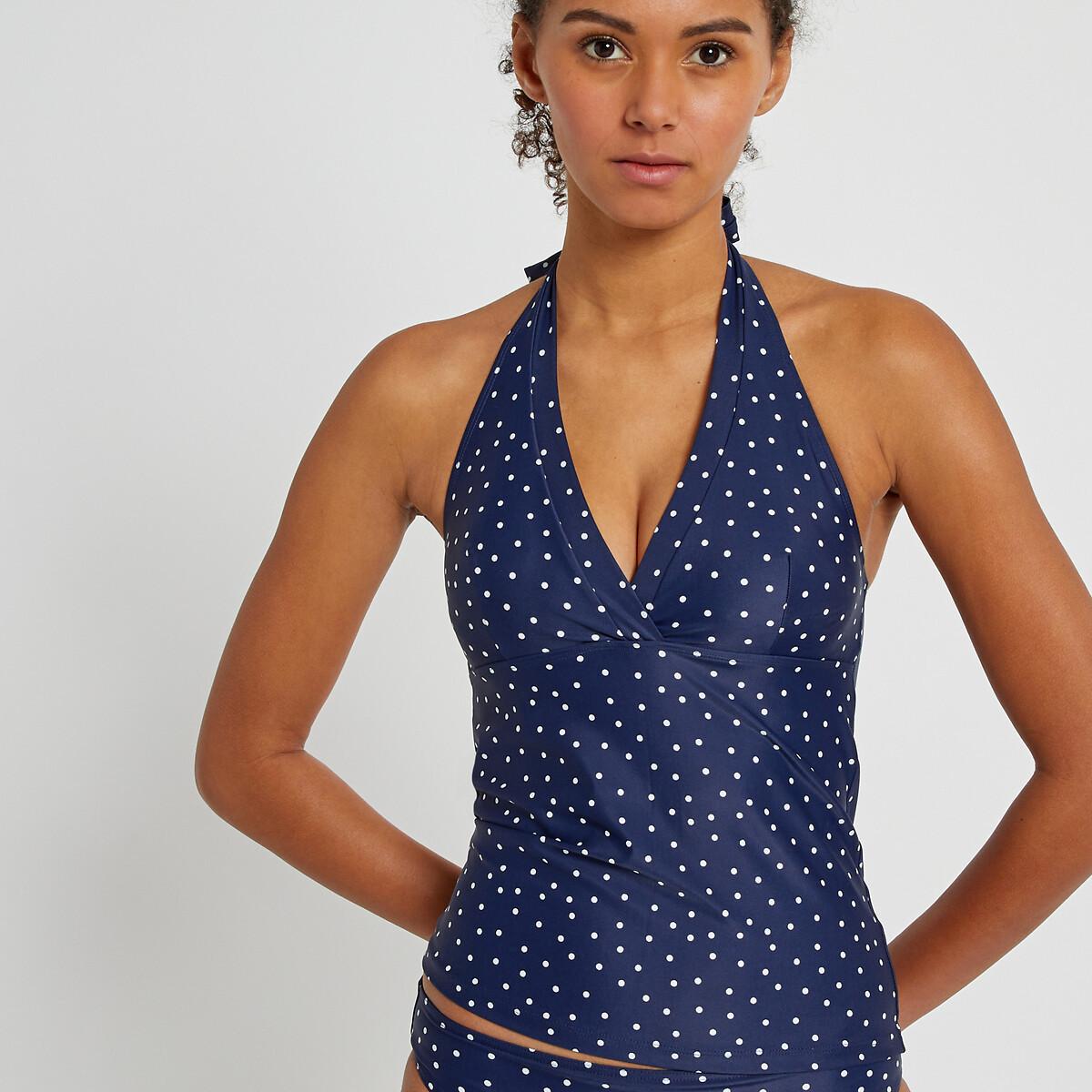 Tankini-oberteil Mit Tupfenmuster Unisex Weiss Bedruckt 36 von La Redoute Collections