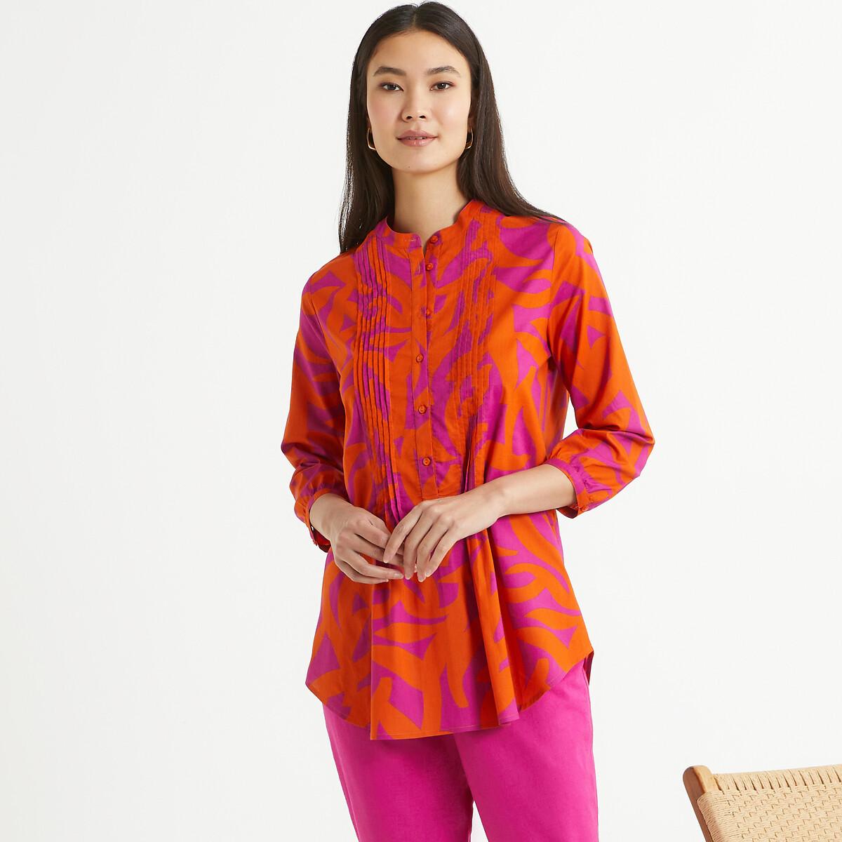 Tunika Mit Grafischem Print Und 3/4-ärmeln Damen Orange Bedruckt 40 von La Redoute Collections