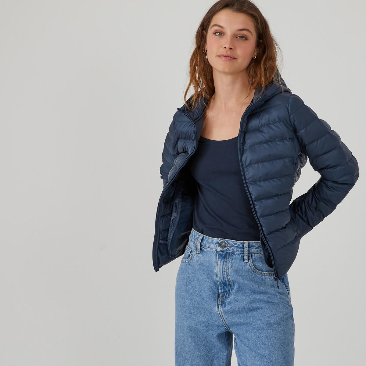 Ultra Leichte Steppjacke Mit Kapuze Damen Blau 34 von La Redoute Collections