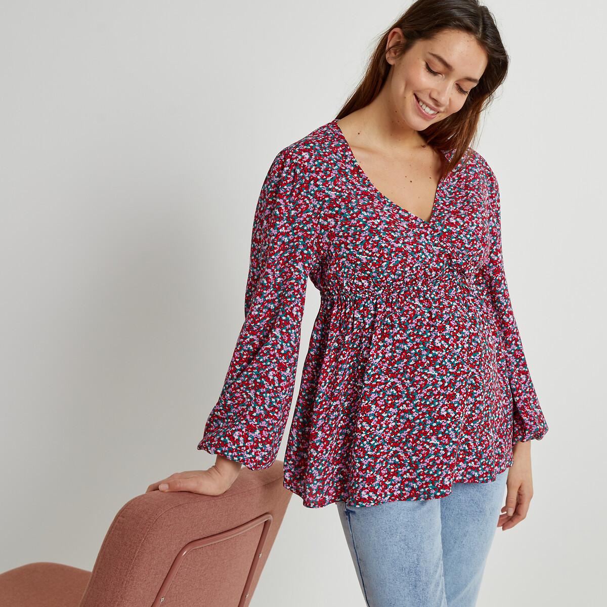 Umstandsbluse Mit Wickeleffekt Damen  34 von La Redoute Collections