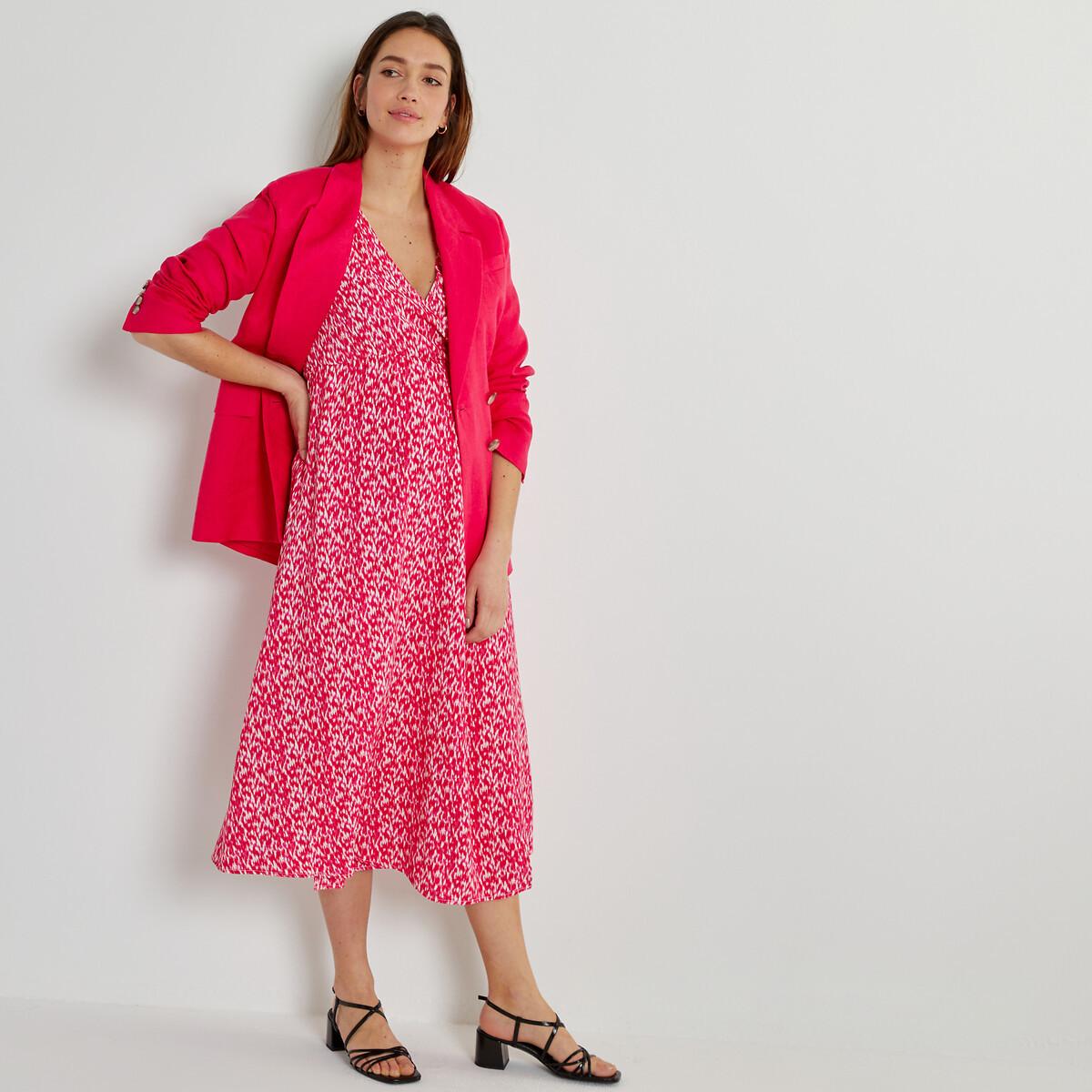 Umstandskleid In Wickelform Mit Grafischem Muster Damen Rosa 40 von La Redoute Collections