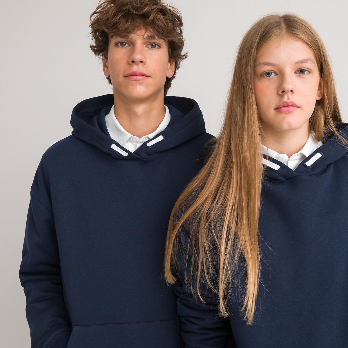 Unisex-kapuzensweatshirt Mädchen Blau M von La Redoute Collections