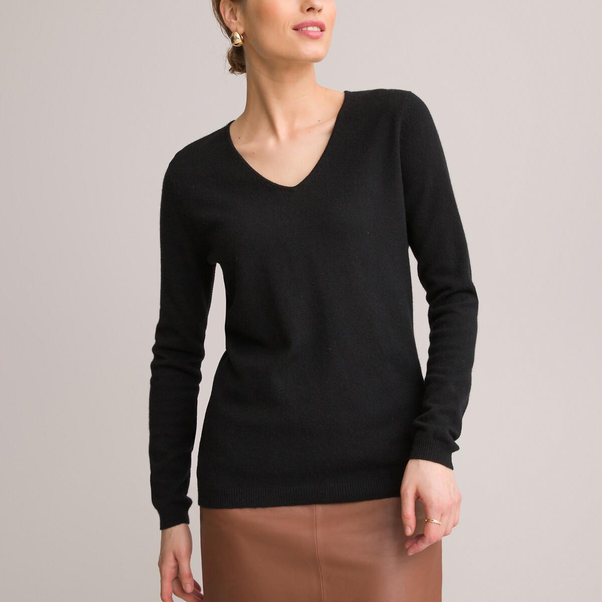 V-pullover Damen Schwarz 42 von La Redoute Collections