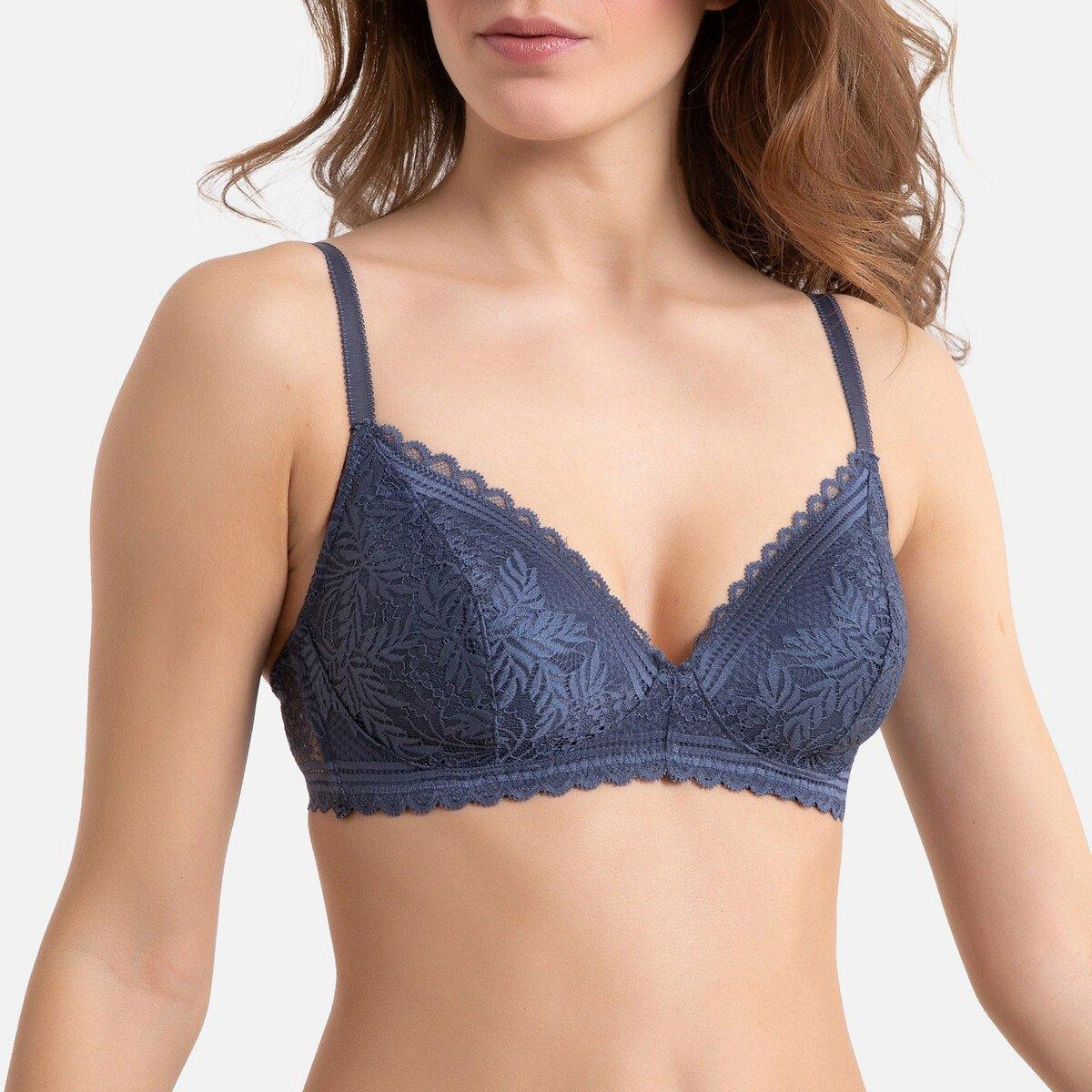 Volumen-bh Signature Jeanne Aus Spitze Damen Blau A/70 von La Redoute Collections