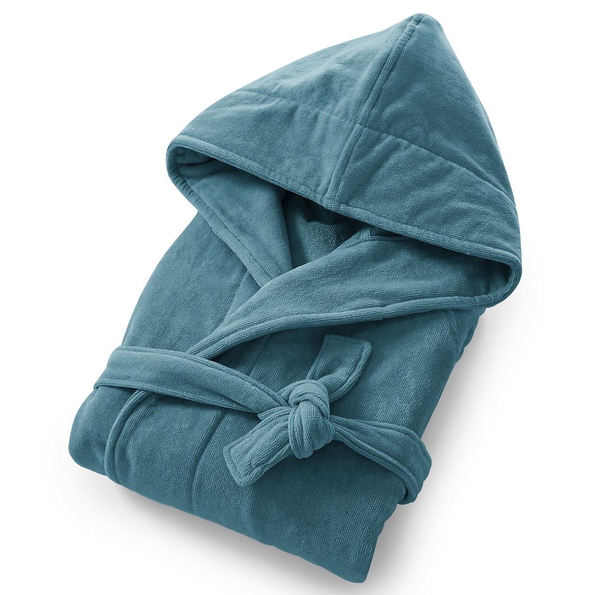 Bademantel Trizie Mit Kapuze Damen Blau 38 von La Redoute Intérieurs