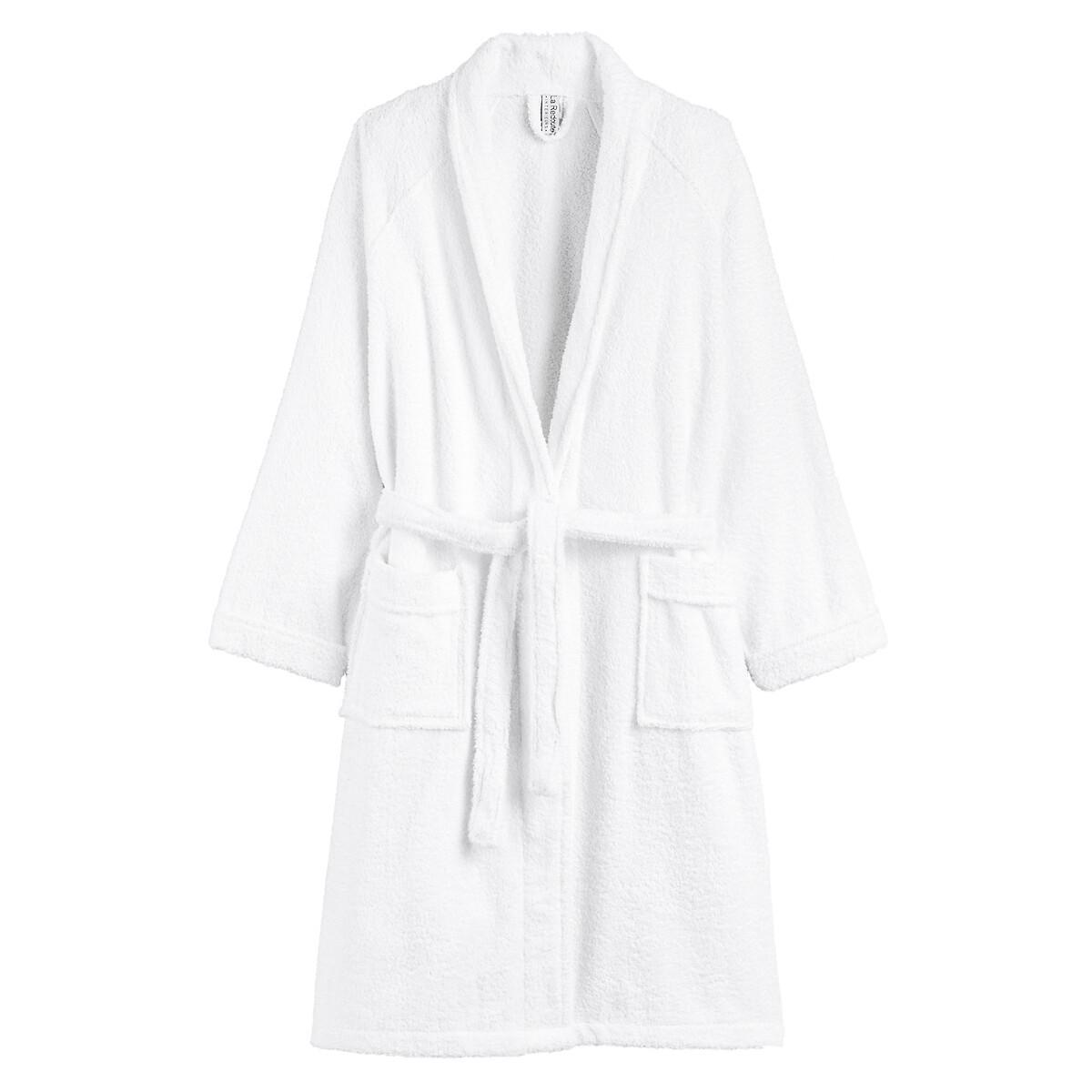 Peignoir Éponge Col Kimono 450g/m² Damen Weiss 42 von La Redoute Intérieurs