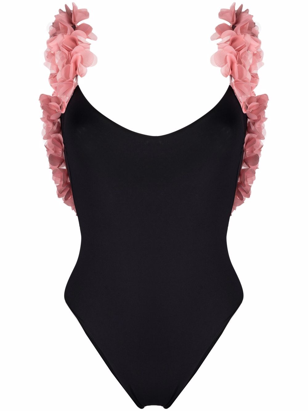 La Reveche ruffle-detail swimsuit - Black von La Reveche
