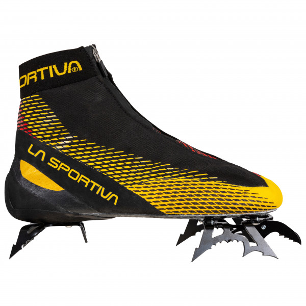 La Sportiva - Mega Ice Evo - Steigeisen Gr 42,5 schwarz/gelb von La Sportiva