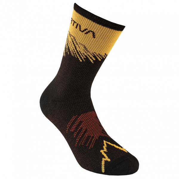 La Sportiva - Sky Socks - Laufsocken Gr XXL grau;schwarz von La Sportiva