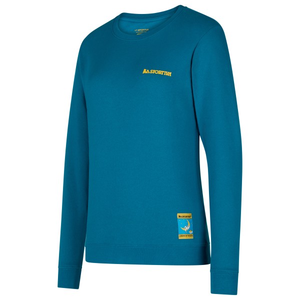 La Sportiva - Women's Climbing On The Moon Sweatshirt - Pullover Gr XS blau von La Sportiva