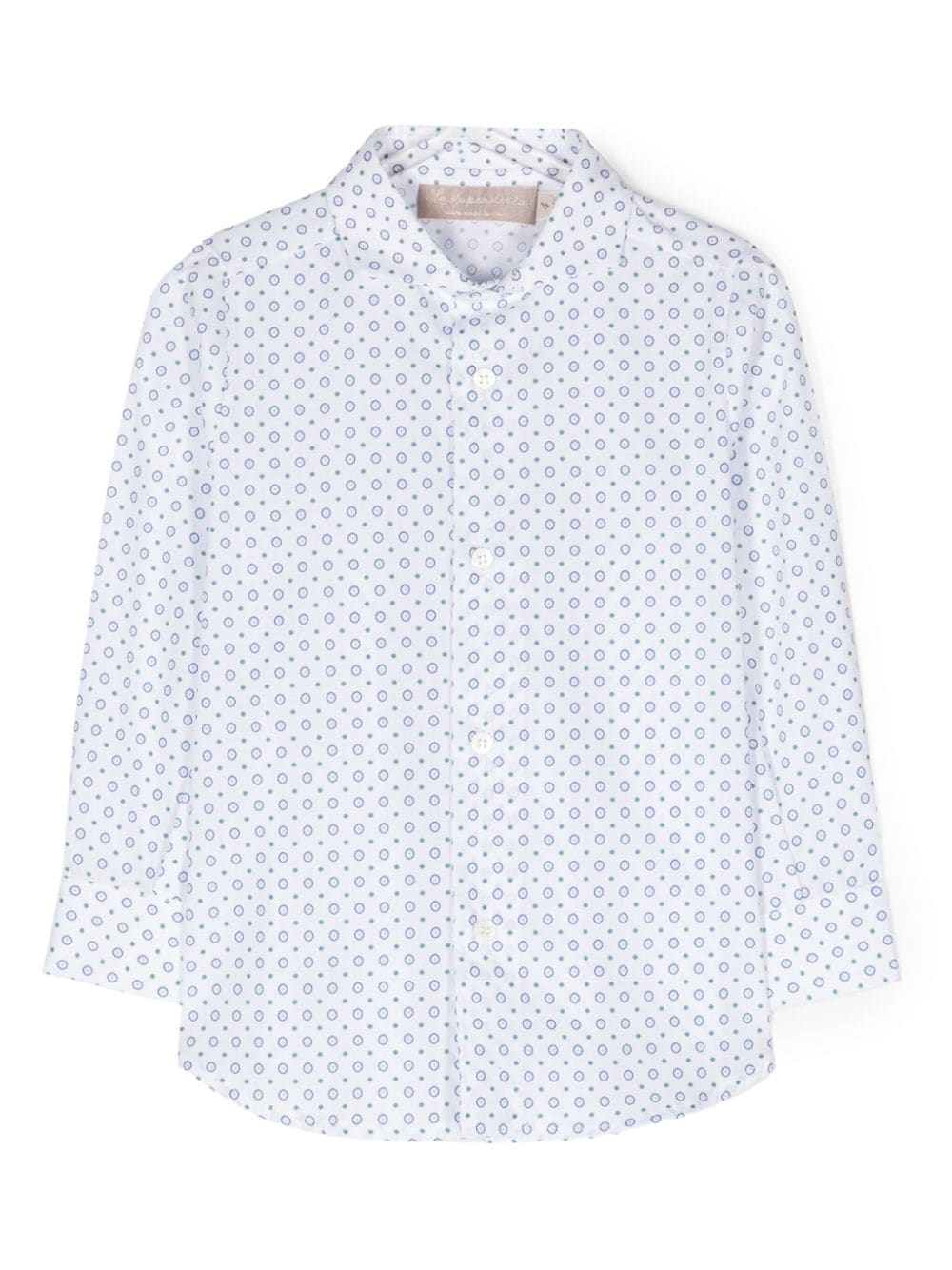 La Stupenderia abstract-print cotton shirt - White von La Stupenderia