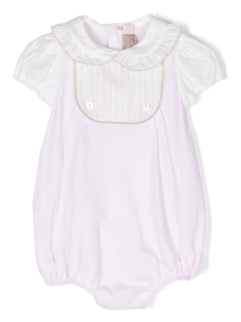 La Stupenderia bib-detail cotton body - White von La Stupenderia