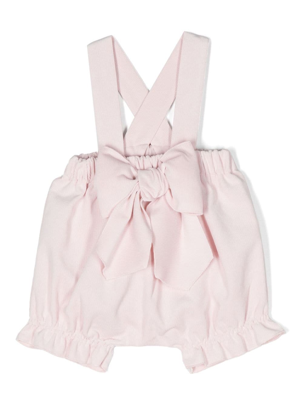 La Stupenderia bow-detail elasticated-waistband overalls - Pink von La Stupenderia