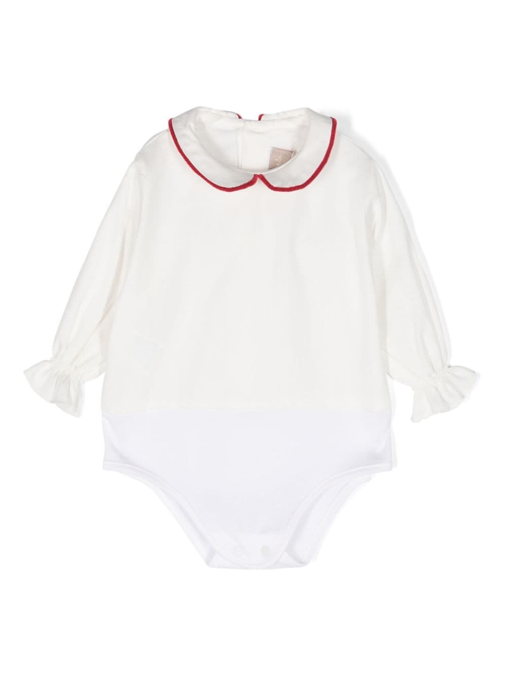 La Stupenderia contrasting-trim cotton body - White von La Stupenderia