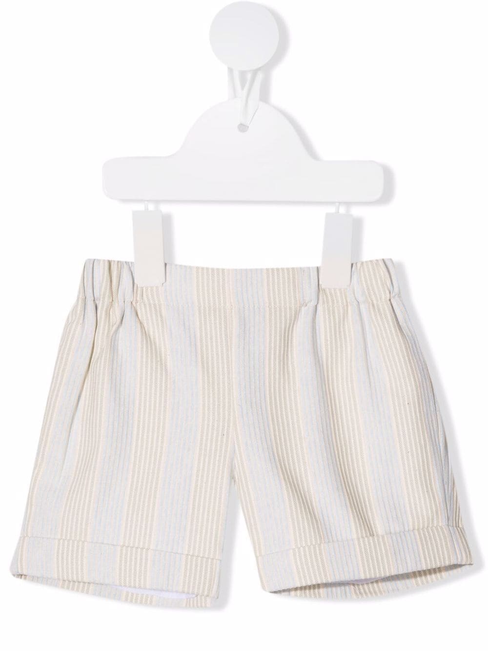 La Stupenderia elasticated-waist striped shorts - Blue von La Stupenderia