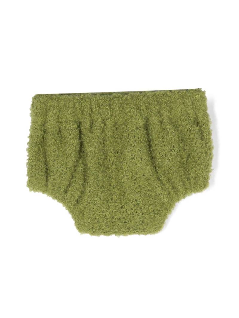 La Stupenderia faux-shearling bloomers - Green von La Stupenderia