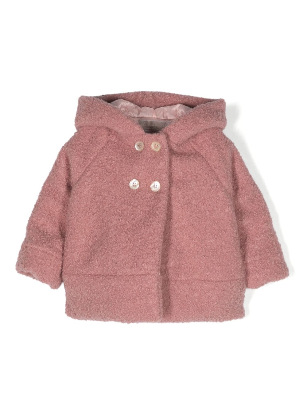 La Stupenderia faux-shearling hooded jacket - Pink von La Stupenderia