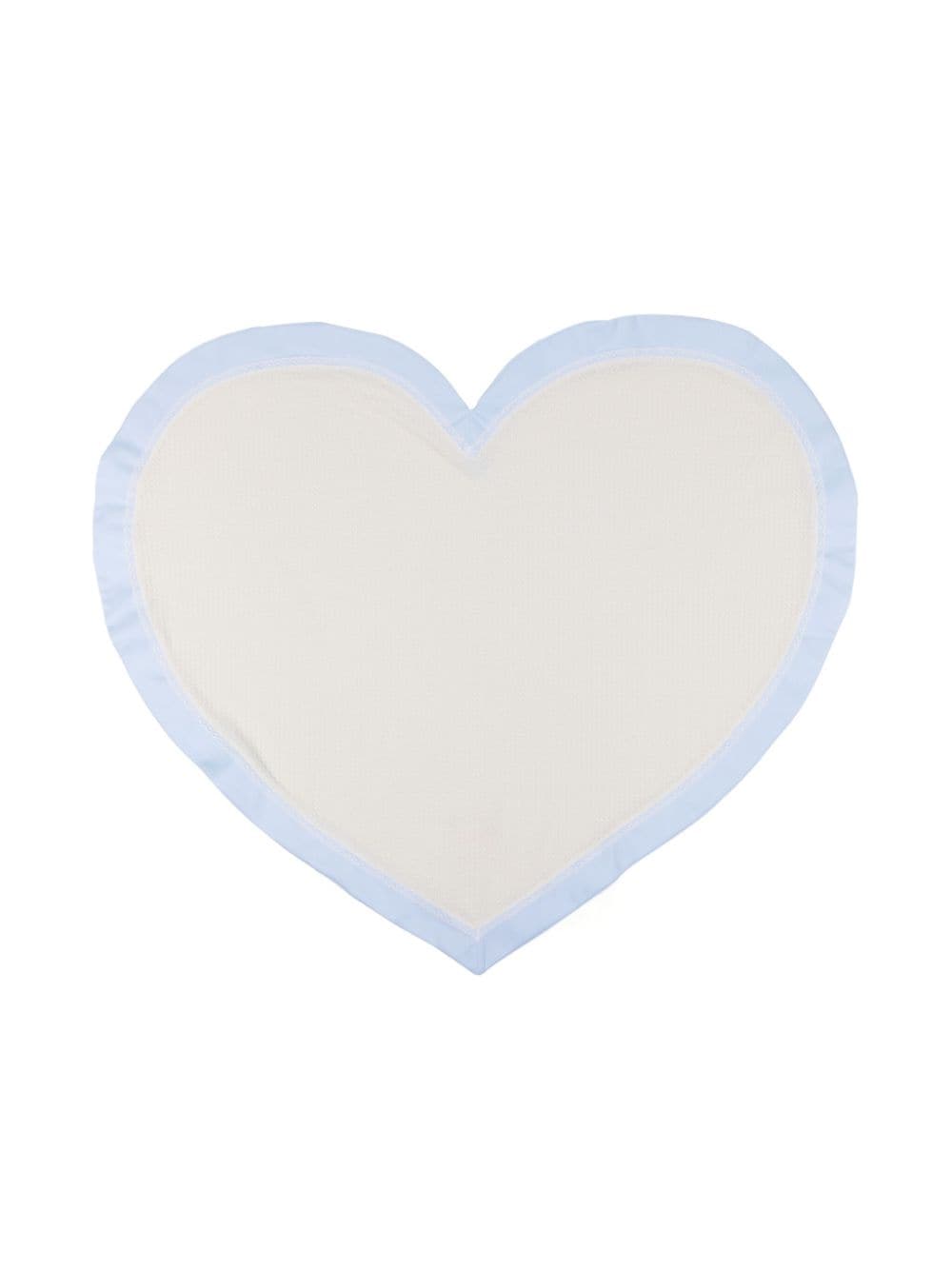 La Stupenderia heart waffle-knit blanket - White von La Stupenderia