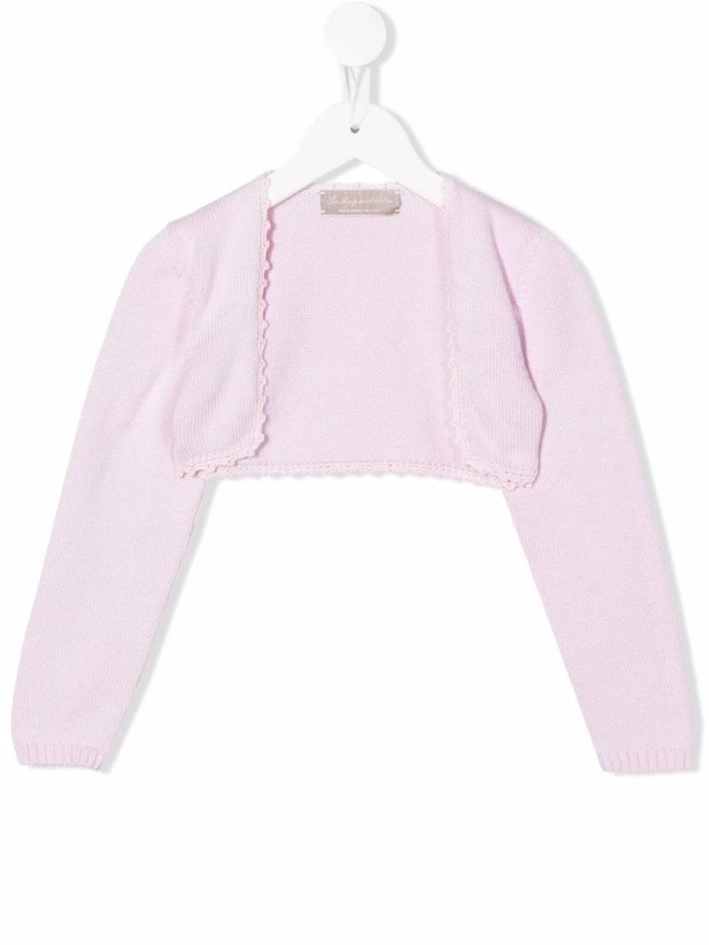 La Stupenderia knitted cropped cardigan - Pink von La Stupenderia