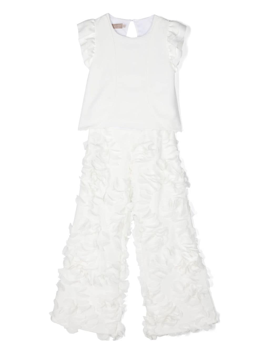 La Stupenderia lace-detailing trousers set - White von La Stupenderia