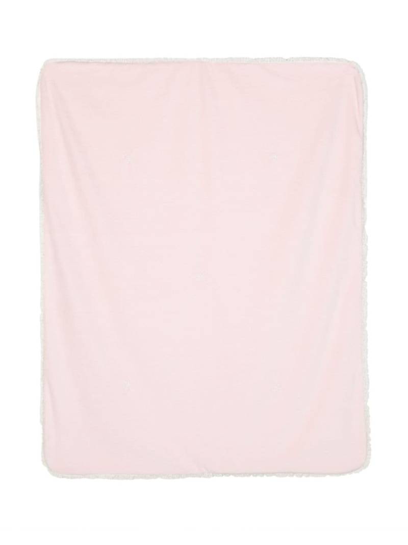 La Stupenderia lace-trim rectangle-shape blanket - Pink von La Stupenderia