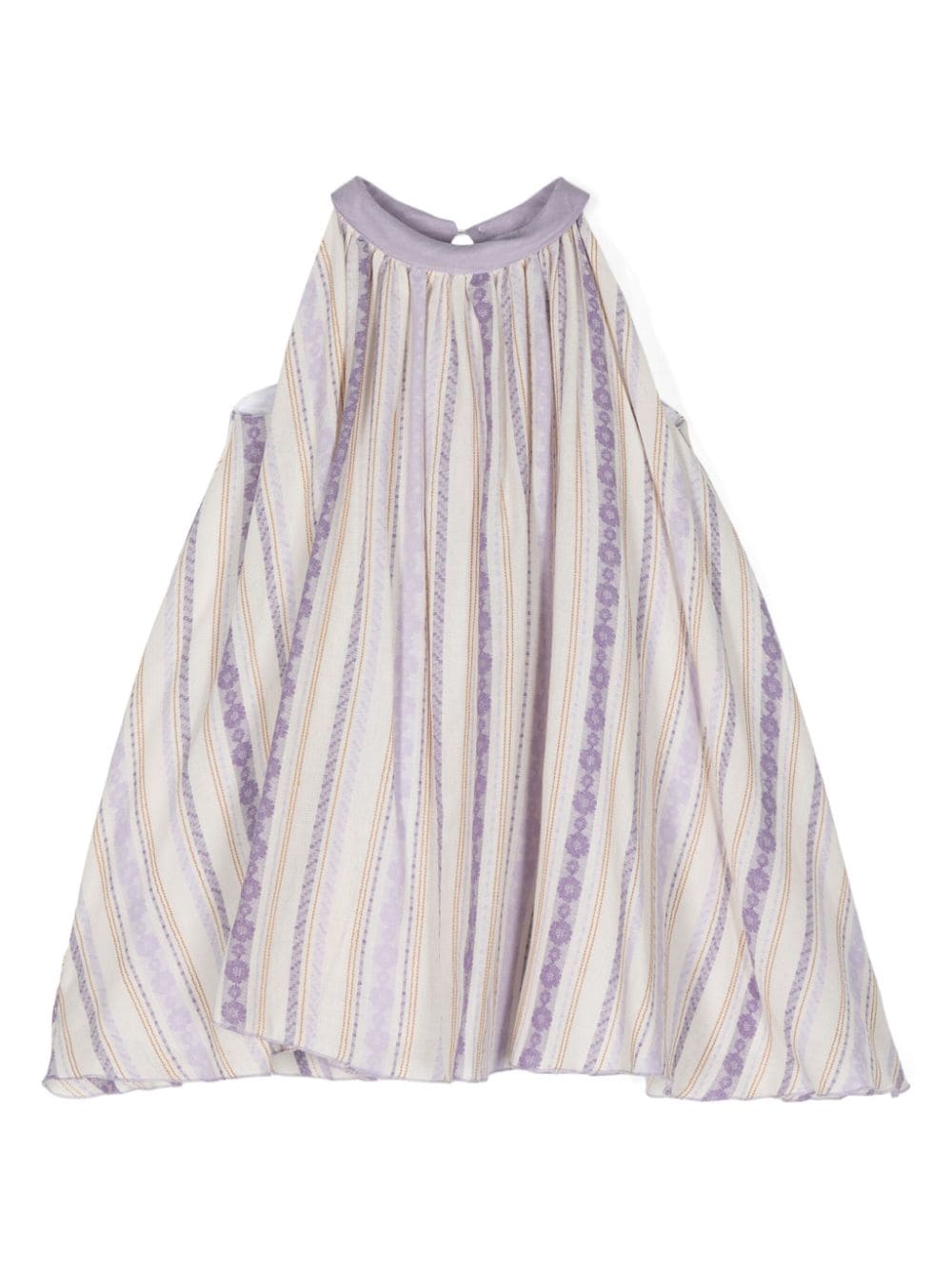 La Stupenderia patterned-jacquard sleeveless dress - Purple von La Stupenderia