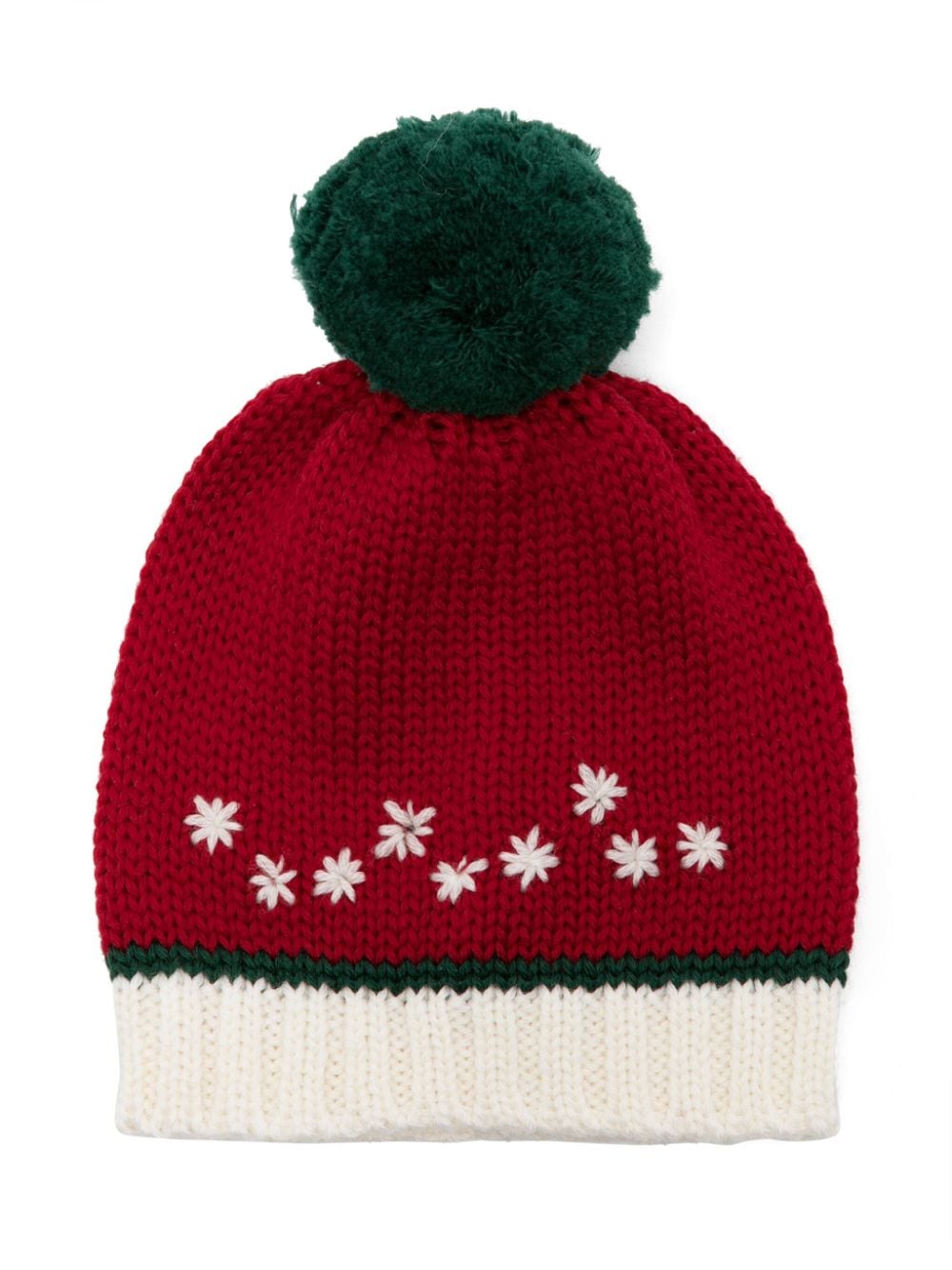 La Stupenderia pompom-detail cashmere beanie - Red von La Stupenderia