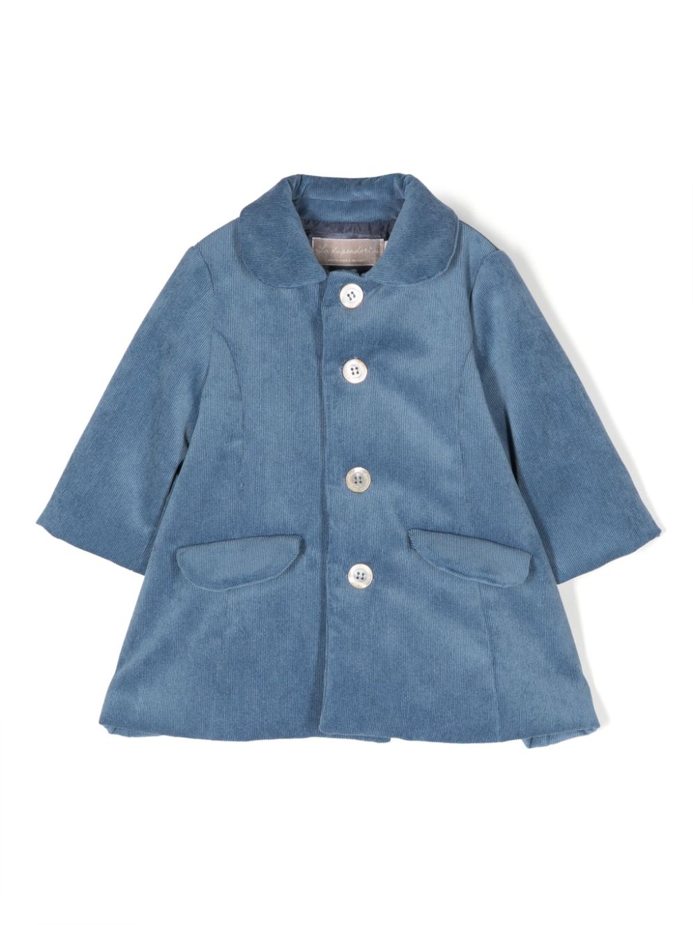 La Stupenderia ribbed design buttoned jacket - Blue von La Stupenderia