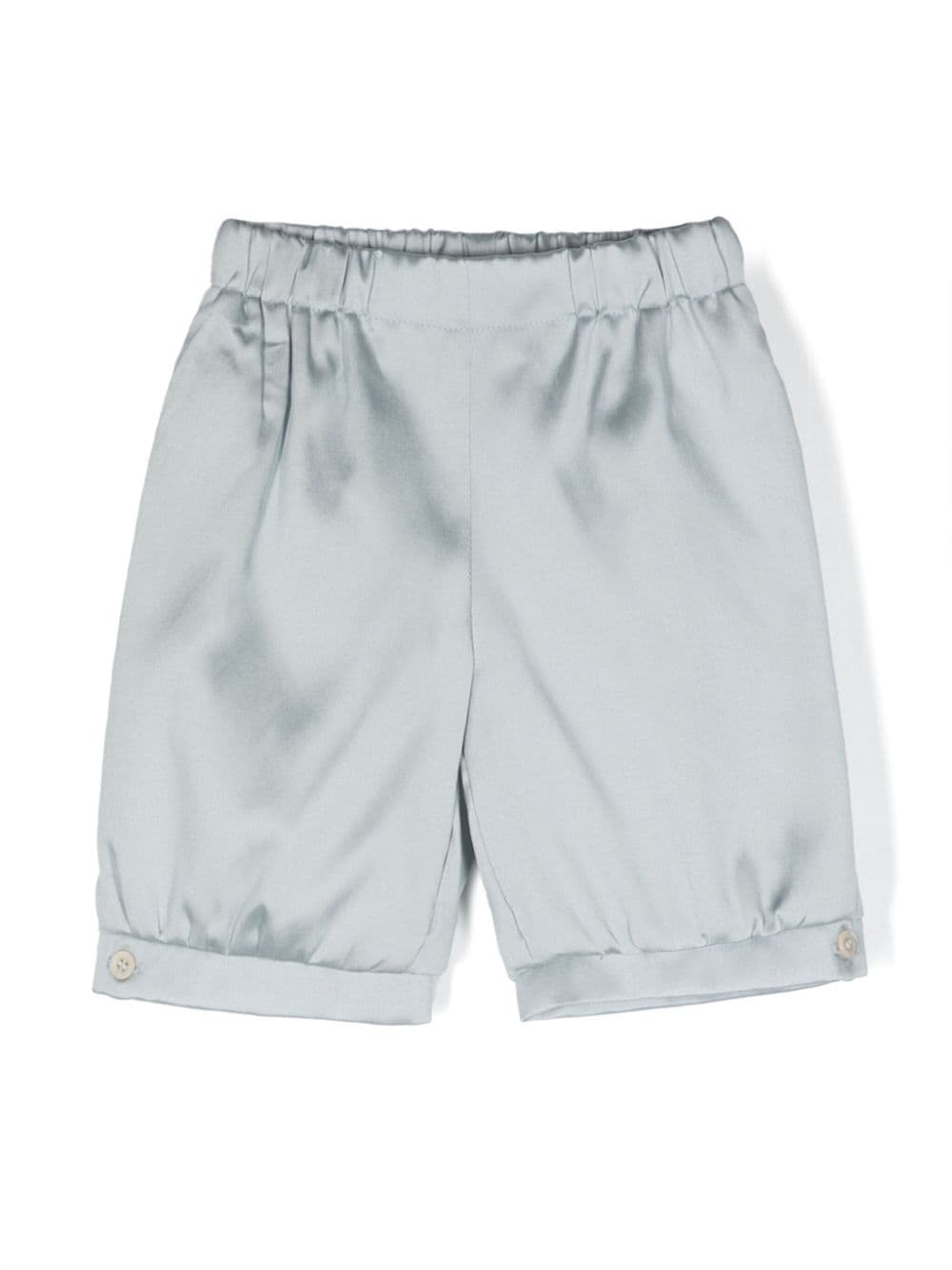 La Stupenderia satin-finish slip-on shorts - Blue von La Stupenderia