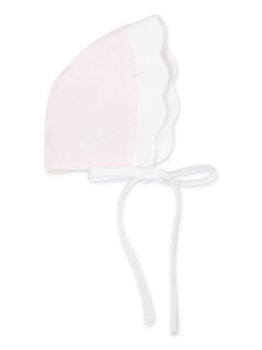 La Stupenderia scallop-trim cotton bonnet - Pink von La Stupenderia