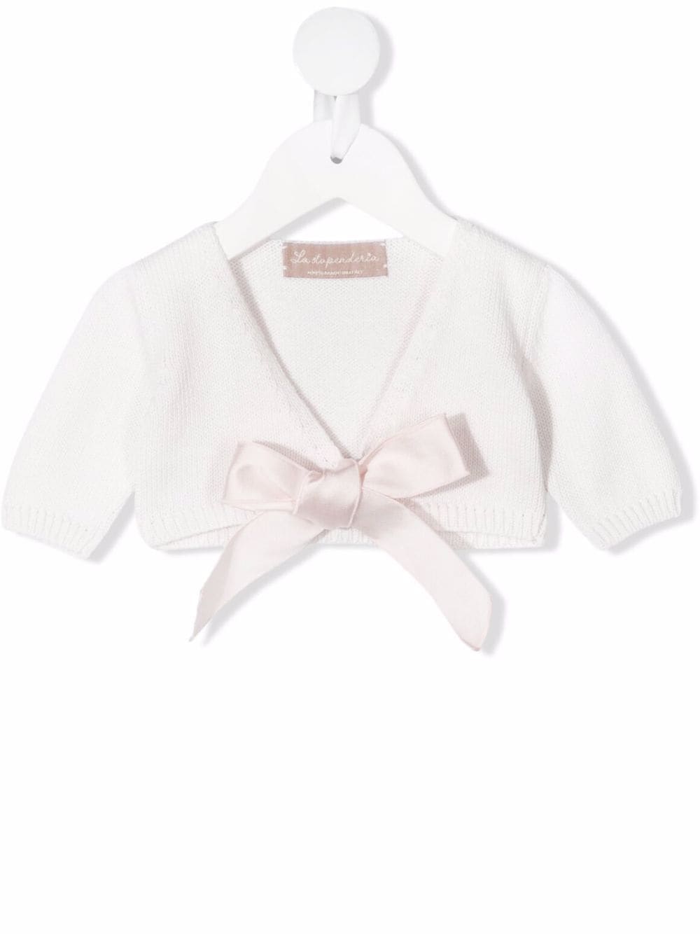 La Stupenderia short-sleeve tied cardigan - Pink von La Stupenderia