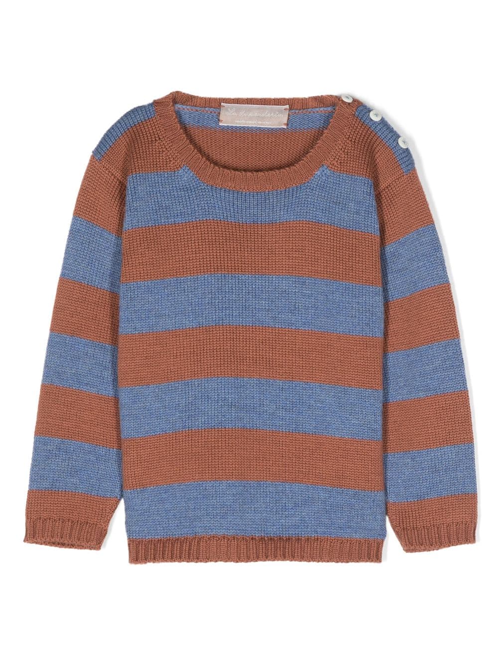 La Stupenderia stripe-pattern wool jumper - Brown von La Stupenderia