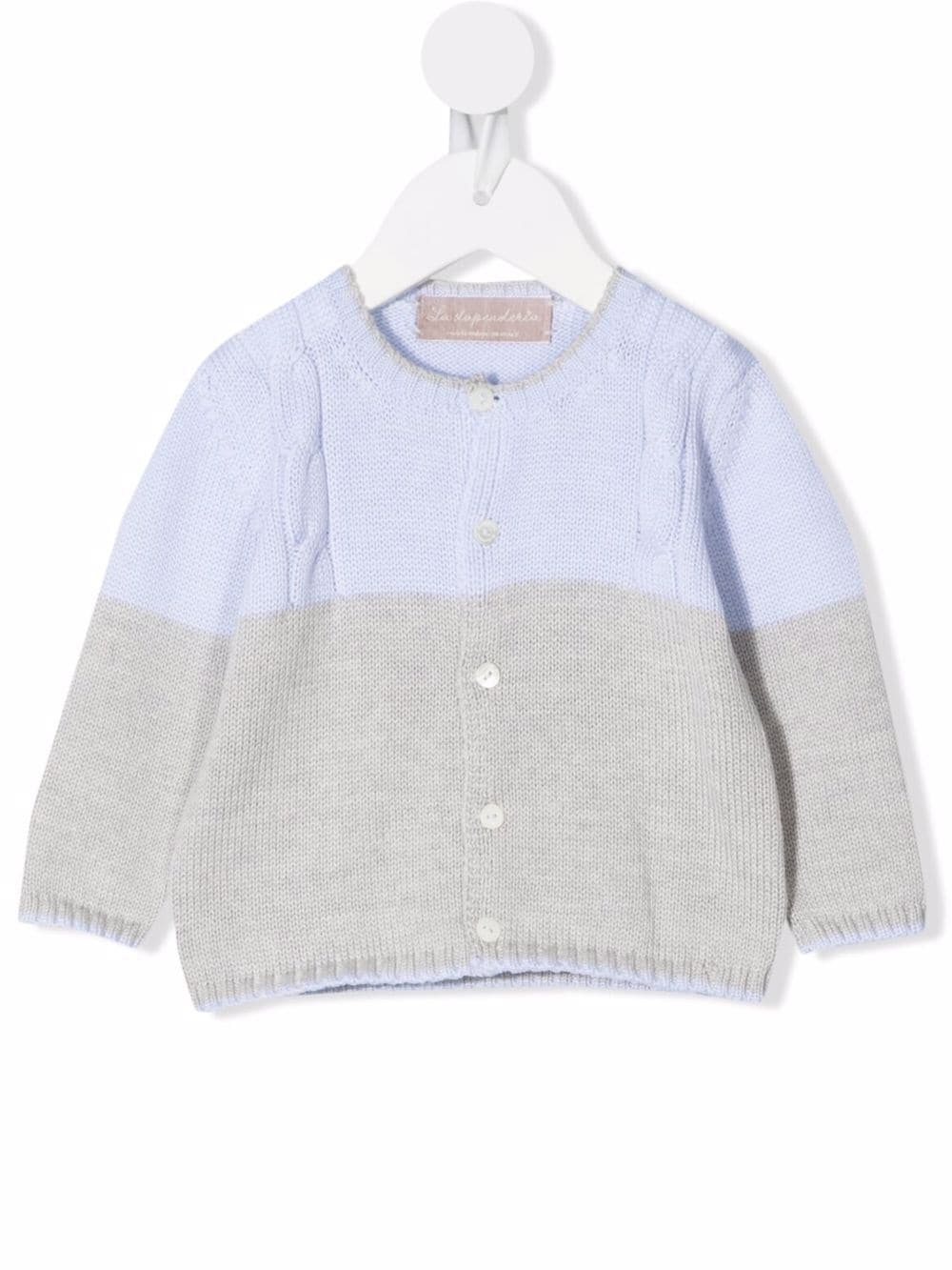 La Stupenderia two-tone button-up cashmere cardigan - Blue von La Stupenderia