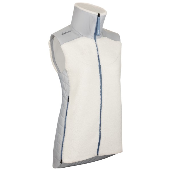 LaMunt - Women's Sophia Cozy Hybrid Vest - Fleecegilet Gr 34 weiß/grau von LaMunt