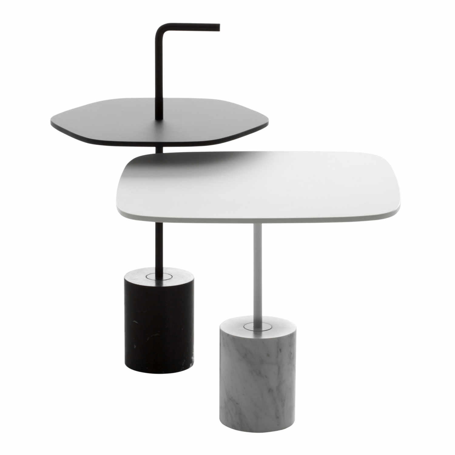 Jey Beistelltisch, Griff mit, Plattenform sechseckig, Ausführung beton/säule schwarz/platte hpl fenix schwarz, Grösse h. 50 cm, d. 40 cm Jey Beistelltisch, Griff mit, Plattenform sechseckig, Ausführung beton/säule schwarz/platte hpl fenix schwarz, Grösse h. 50 cm, d. 40 cm von LaPalma